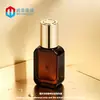 Botella cuadrada plana de 30 ml para sérum, botella gotero para aceites esenciales, botella dispensadora de sérum para cuidado de la piel cosmético, botella para aceites esenciales