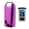 Paquete combinado: bolso tipo cubo impermeable, funda impermeable para teléfono, bolsa para playa, rafting y natación, mochila para exteriores, directo del fabricante