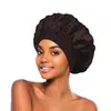 Gorro de Satén Extra Grande para Dormir para Mujer Borde Elástico Ancho Alta Elasticidad Gorro Nocturno Gorro para el Cabello para el Cuidado Diario del Cabello