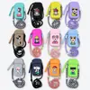 Funda de silicona para teléfono, monedero, mini bolso de hombro con estampado de dibujos animados en stock, bolso cruzado para teléfono simple y portátil