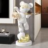 Urso Violento Ornamentos Grandes de Chão Sala de Estar Sofá Armário de TV Hotel Clube Mudando para Nova Casa Decorações