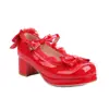 Encaje Encaje Suministro Zapatos de Mujer Dulce Caramelo Hebilla Zapatos Bajos Origen Lazo Zapatos de Viaje
