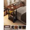 Mesa de noche móvil Escritorio elevable Escritorio para computadora Escritorio para estudiantes Dormitorio Almacenamiento para el hogar Recámara Escritorio de noche Escritorio de oficina