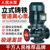 Bomba de Tubería Renmin IRG 380v Bomba Centrífuga Vertical Bomba de Circulación de Torre de Refrigeración de Agua Caliente y Fría para Caldera Bomba Booster Horizontal