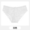 Ropa interior de encaje sexy para mujer, caliente, de talle medio, calada, transpirable, delgada, talla grande para chica gordita, calzones de algodón para mujer