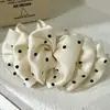 [2025 Explosiones] Pinza para el Cabello de Satén con Puntos de Onda Retro Niche Francés para Recogido de Bola Accesorios Avanzados para el Cabello