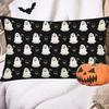 Clássico Transfronteiriço Europeu e Americano Fantasma de Halloween Boo Gato Preto Elfo Almofada de Cabeceira Travesseiro Almofada de Sofá Capa de Almofada Lombar