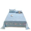 Lençol de cama de veludo de leite, com forro de fleece e espessado, de alto peso, estilo cartoon, com estética feminina, adequado para uso no inverno, lavável à máquina, manta de pelúcia