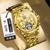Reloj para hombre marca Binbang, reloj mecánico totalmente automático, tourbillon, impermeable, luminoso, transmisión en vivo, comercio exterior, envío directo de una pieza