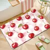 Tapete de chão de terra de diatomáceas com frutas fresco e simples tapete para pés absorvente de água de banheiro tapete antiderrapante para box de chuveiro tapete de decoração de entrada capacho