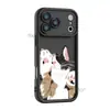 Funda de teléfono linda de gato perezoso para Apple 16Promax Funda suave de silicona iPhone17 Cubierta protectora anticaídas para niñas