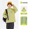 Chaqueta Grande para Niño Dudu Home Chaqueta Soft Shell Infantil 3 en 1 Top para Bebé Conjunto de Otoño Nueva Chaqueta Impermeable para Niñas