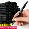 Plumón negro de doble punta para arte para niños, plumón pequeño de doble punta para dibujar y delinear