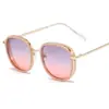 Novos óculos de sol infantis da moda coreana para meninos e meninas Óculos estilosos para fotografia de rua fabricantes armação grande metal óculos de sol para bebê