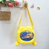 Bolso de peluche estilo Mori para niña, bandolera estilo occidental con cordón de dibujos animados, estilo cubo, 2023