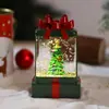 Decoraciones navideñas lámpara de cristal brillante adornos nuevo Papá Noel luz nocturna bolsa de regalo de Navidad luz de viento pequeña