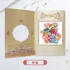 Yuxian fábrica de corte de papel venta al por mayor directa tarjeta de felicitación libro de mensajes estilo chino inglés para enviar a estudiantes para enviar a extranjeros regalo ligero