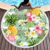 Especial para toalla de playa redonda impresión digital piña toalla de playa infantil toalla de baño estampada ponible alfombra de piso Europa y Estados Unidos transfronterizo