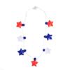 Colar Luminous Estrela de Cinco Pontas Dia da Independência Americano do Amazonas Joias LED 7LED