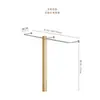 Estante de exhibición para tienda de ropa de mujer Colgador de pared madera maciza estante de exhibición para ropa de niños perchero de acero inoxidable