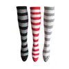Calcetines de rayas transfronterizos hasta la rodilla, calcetines de media pantorrilla, calcetines CQS para mujer, calcetines para actuación en escenario, calcetines deportivos de estilo europeo y americano, calcetines de rayas para pantorrilla