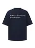 Nanxia Disguise Verano Nueva Colección Unisex Exterior Clásica Holgada Estampado de Espuma Gruesa Manga Corta Camiseta con Letras