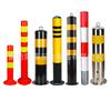 Columnas elásticas de PU, Postes de advertencia sensibles a la luz para aceras, Columnas de aislamiento de plástico, Columnas reflectantes anti-colisión de tubo de acero inoxidable