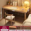 Escritorio Rectangular Simple para Vivienda de Alquiler, Escritorio Pequeño para Oficina en Casa para Adultos, Escritorio de Estudio para Dormitorio para Estudiantes, Escritorio para Computadora