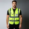 Coletes refletivos para canteiros de obras, projetos de construção chineses, roupas refletivas de segurança, impressão de logotipo personalizado, uniformes de trabalho