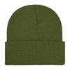 Chapéu Pós-Parto Estilo Coreano, Chapéu de Tricô Liso para Mulheres Outono e Inverno Europeu e Americano, Gorro com Barra Retro à Prova de Frio e Vento para Uso Externo Atacado