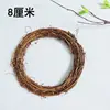Tejido de Ratán Anillos de Ratán DIY Jardín de Infancia Hecho a Mano Corona de Flores Secas Materiales Decoración Navideña Bodas Anillos de Ratán