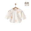 Nova Camisa Meia-Costas Primavera Tamanho Recém-Nascido 52 Algodão Puro Classe A para Bebês Camisa Meia-Costas para Bebês Manga Longa para Meninos e Meninas
