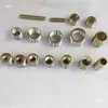 Adaptador Conector Tubo Amarelo Puro Rosca Completa M12 para M10 para M8 para M6 para M4 Adaptador de Rosca Padrão Britânico