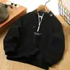 Sudadera de Manga Larga para Niños Héroe Oso Ropa de Primavera y Otoño 6 Primavera Mediano y Grande Pulóver con Media Cremallera para Niños Top Holgado de Moda Tendencia