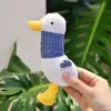 Pingente de Pato Cheer-Up Criativo Feio-Fofo Chaveiro de Pato Motivacional Brinquedo de Pelúcia para Mochila Boneca em Estoque Brinquedo de Pelúcia de Pato Cheer-Up