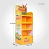 Pet shop gato e cão ração lanche prateleira de papelão pet food promoção piso exportação papel expositor stand