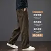 Novedad Otoño Pantalones Casuales Sueltos para Hombre Tendencia Simple Versátil Pierna Recta Pantalones Deportivos Talla Grande Pantalones Largos Sueltos Hombre