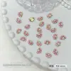 Super Flash 33 Facetas Diamante para Nail Art Girassol Colorido Diamante Flor Exquisita Base de Liga Metálica Joia para Nail Art Acessórios de Diamante Atacado