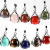 Colgante de Piedra Ojo de Tigre Amatista con Cuentas a Dos Manos Joyería Personalizada Europea y Americana Accesorios de Exportación Transfronteriza Amazon Ebay