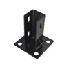Perfil de Alumínio Industrial Suporte de Pé Quadrado Fixo Base de Grade de Piso Pé de Suporte Grande Pé de Casco Quadrado