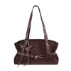 Bolso tote vintage de gran capacidad para mujer, nuevo estilo invierno 2025, moderno y súper popular, exquisito bolso de hombro y para debajo del brazo