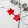 Clip pequeño de estrella de cinco puntas transparente creativo color lindo carpeta de plástico carpeta de papel carpeta decorativa para fotos de sesión