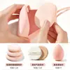 Bolsa de almacenamiento para esponja de cojín de aire, silicona, anti-suciedad, a prueba de polvo, apta para viajes, portátil, transpirable, estuche protector para esponja de maquillaje