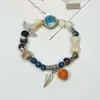 Pulsera de Cerámica Jingdezhen Nueva Pulsera de Cerámica China Joyería Estudiante Estilo Tíbet Cuerda Trenzada a Mano Puesto Regalo para Estudiante