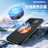 Adecuado para Xiaomi POCO F9 Ultra, Funda para Teléfono con Disipación de Calor de Latón Dorado, Funda Protectora Anticaídas para POCO F8 Pro