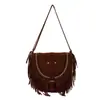 Bolso de Mano para Mujer Estilo Coreano 2026 Otoño Nueva Llegada Bolso con Borlas Bolso Cruzado para Dama Bolso Pequeño de Moda para Mujer Bolso de Hombro Único para Viajes