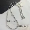 Bolso Cruzado de Perlas Irregulares Lanyard Largo Portátil para Teléfono Móvil Lanyard Sencillo de Perlas para Teléfono Móvil Cadena para Teléfono Móvil Cadena Cadena