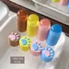 Sello Mini para Uñas con Forma de Pata de Gato Nuevo Portátil Goma Sello Placa de Acero Herramienta de Transferencia de Impresión Venta al por Mayor