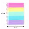 Caderno Espiral de Silicone Caderno com Pincel Fofo para Estudantes Conjunto para Alívio de Estresse Planejador Tipo A Caderno de Papelaria de Silicone para Escritório