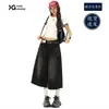 Shorts Jeans Preto Retro Americano de Três Pontos para Mulheres Verão Leve 2025 Novo Reto Wide-Leg Solto Calça Média